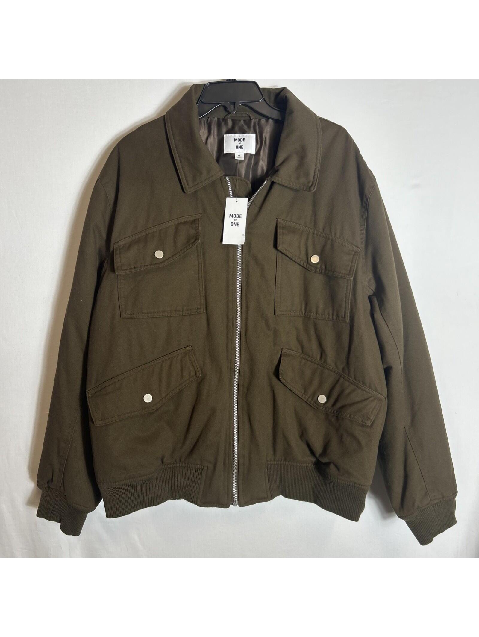 $129 Mode Of One Mens Bomber Jacket Coat Xl Brown Size Xl